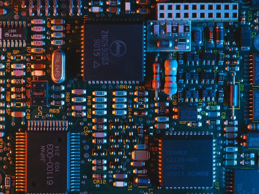 Electronic modules and hardware components shown as generic device parts context.