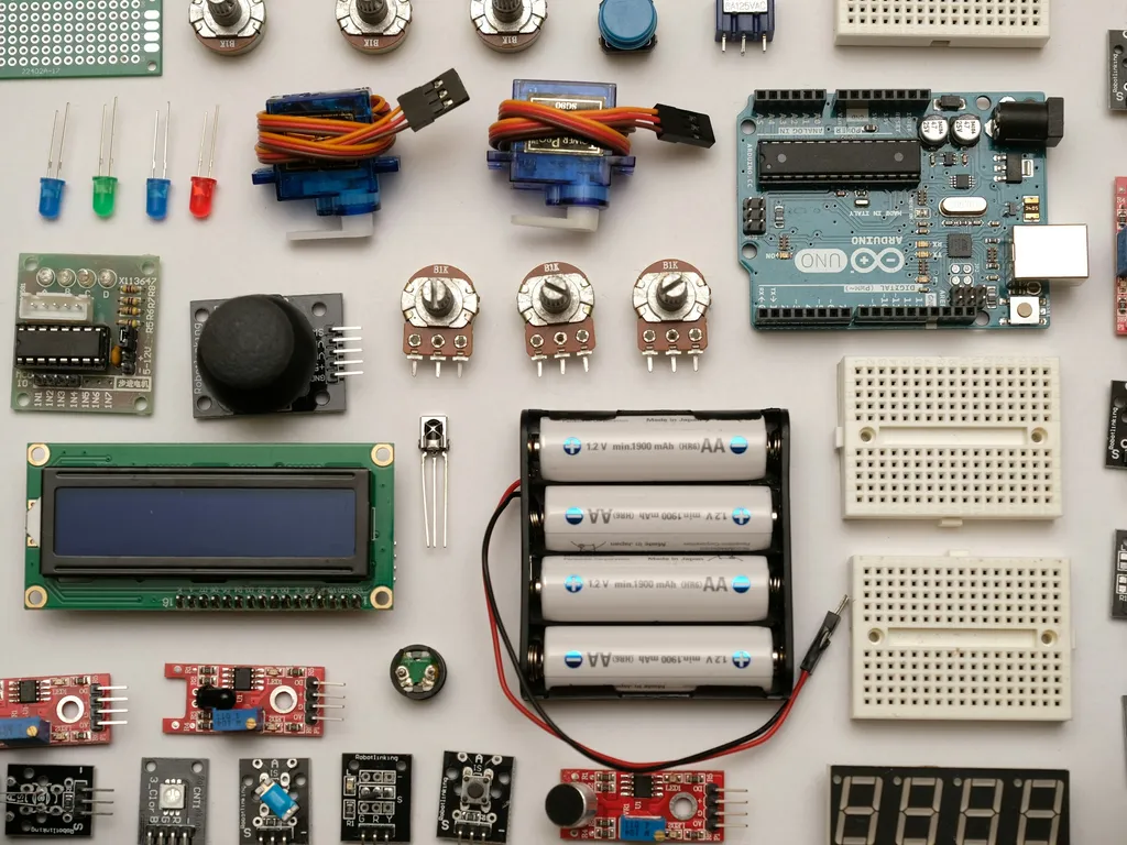 Electronics workbench detail used as product enquiry context.